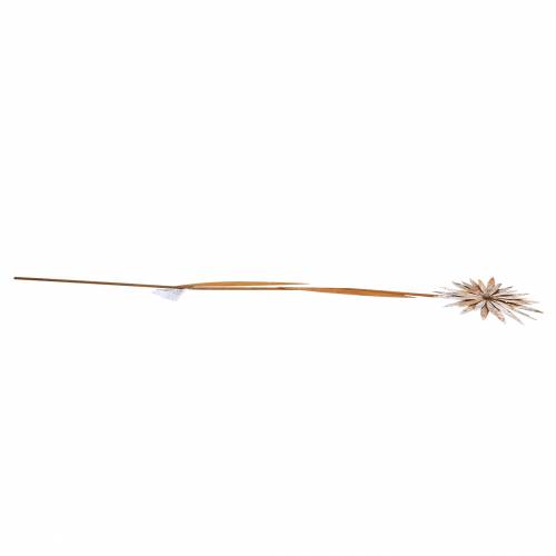 Floristik24 Garden plug cornflower patina metal white Ø18cm H88cm
