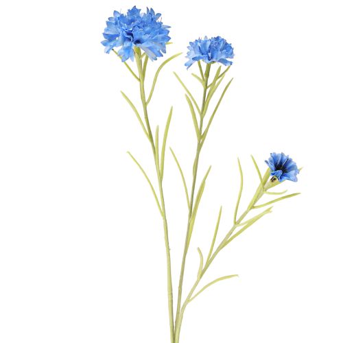 Cornflowers artificial blue artificial flowers summer 85cm 3pcs