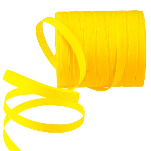 Product Curling Ribbon Gift Ribbon Yellow Cotton 10mm 100