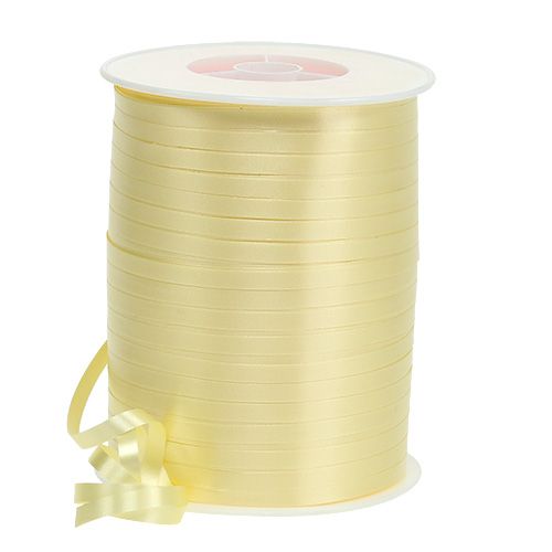 Floristik24 Curling ribbon light yellow 4.8mm 500m