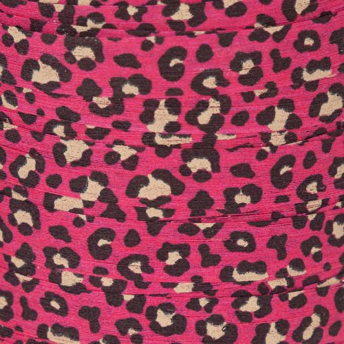 Pink Leopard Print Curling