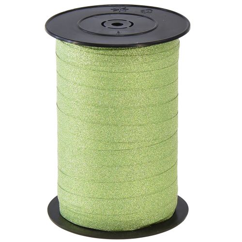 Floristik24 Decorative ribbon Magnetico Metallic Green 10mm 100m