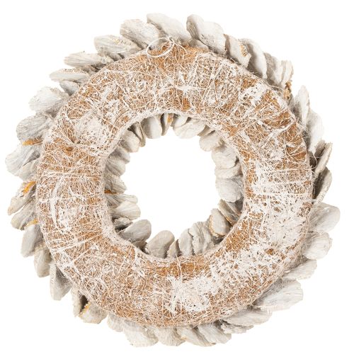 Natural Baumschwamm Wreath with Fiber Base 37cm | Floristik24.co.uk