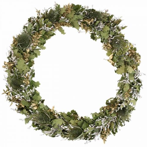 Product Christmas wreath dried wreath oak thistle Ø45cm