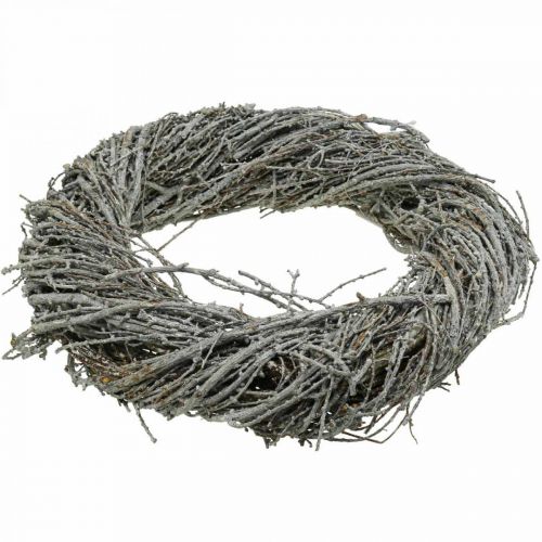 Product Pine wreath natural wreath pine branches white decorative wreath Ø30cm