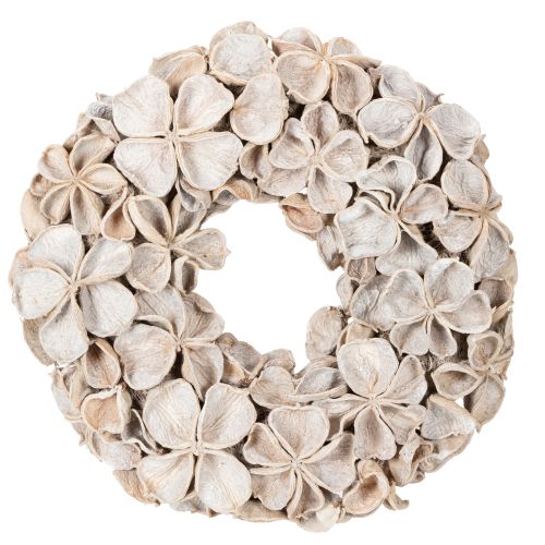 Natural Dried Lotus Flower Wreath 35cm for Indoor Decoration buy online | Floristik24.co.uk