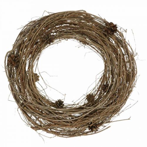 Floristik24 Wreath of twigs elm natural wreath deco wreath nature Ø45cm