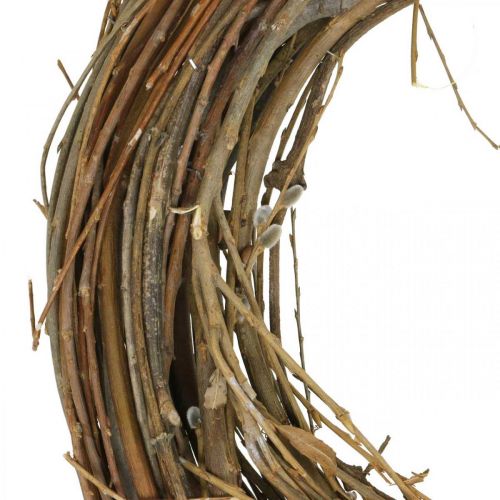 Product Wreath willow door wreath willow wreath deco wreath nature Ø40cm