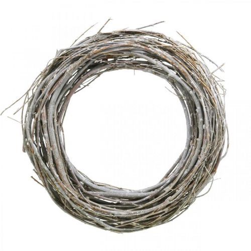 Floristik24 Willow wreath wreath Willow deco wreath natural white washed Ø40cm