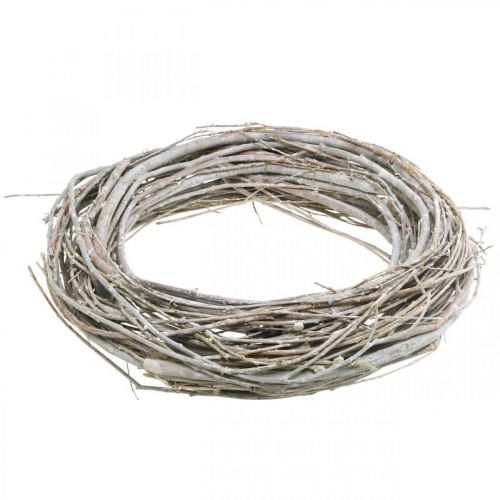 Product Willow wreath wreath Willow deco wreath natural white washed Ø40cm