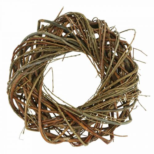 Floristik24 Wreath willow door wreath willow wreath decorative wreath nature Ø30cm H8cm