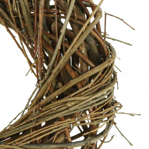 Floristik24 Wreath willow door wreath willow wreath decorative wreath nature Ø30cm H8cm