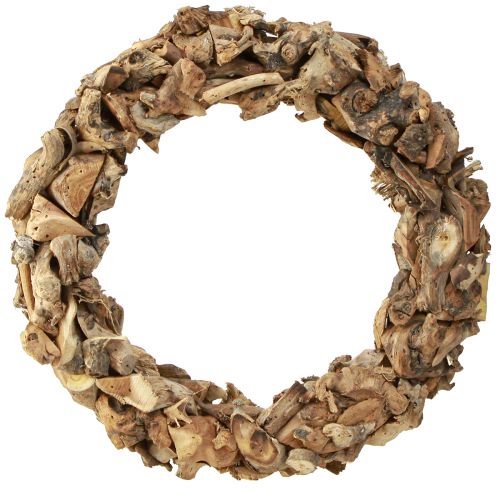 Product Wreath Root Wood Natural Wooden Wreath Rustic Table Decoration Ø40cm
