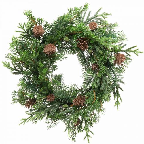 Floristik24 Christmas wreath with cones Advent wreath artificial Ø40cm