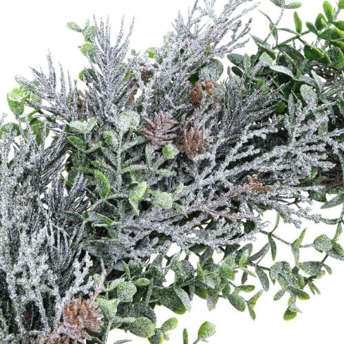 Floristik24 Christmas wreath Advent wreath with artificial snow Ø30cm