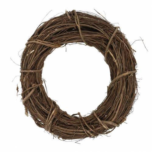 Floristik24 Decorative wreath willow Ø30cm natural door wreath or window wreath