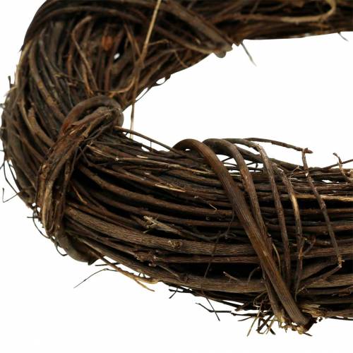 Floristik24 Decorative wreath willow Ø20cm natural door wreath or wall wreath
