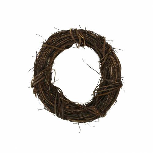 Floristik24 Decorative wreath willow Ø20cm natural door wreath or wall wreath