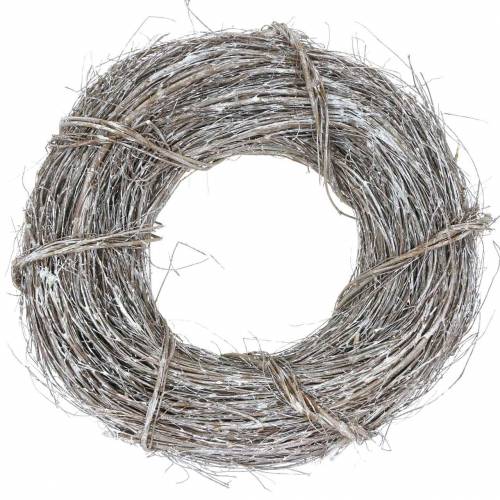 Floristik24 Decorative wreath willow Ø40cm washed white