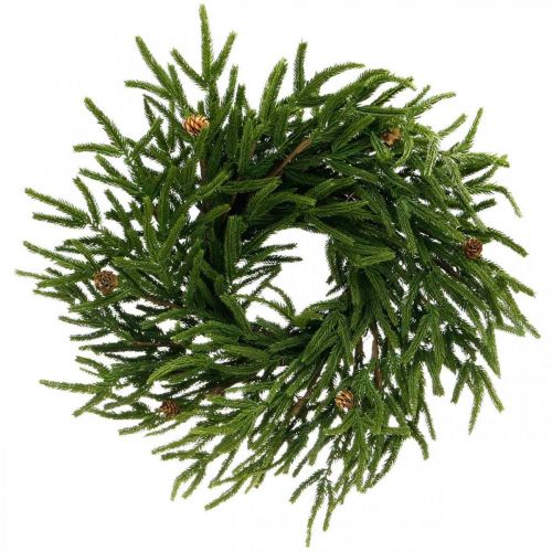 Floristik24 Artificial cypress wreath with cones Decorative wreath cypress Ø55cm