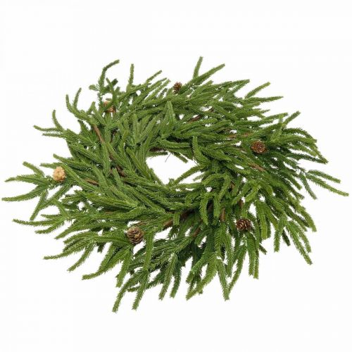 Floristik24 Artificial cypress wreath with cones Decorative wreath cypress Ø55cm