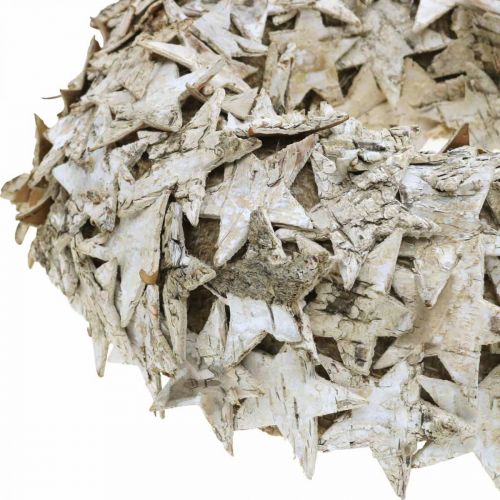 Product Deco wreath stars birch bark table decoration Advent birch Ø25cm