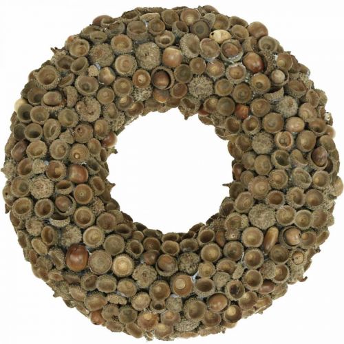 Product Autumn decoration wreath of acorns natural wreath Ø30cm