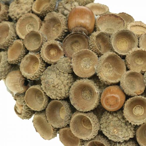 Product Autumn decoration wreath of acorns natural wreath Ø30cm