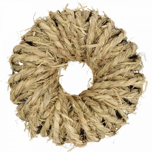 Floristik24 Braided straw wreath Ø30cm deco wreath nature