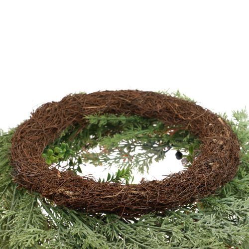 Product Door wreath Christmas wreath artificial conifer berries Ø60cm