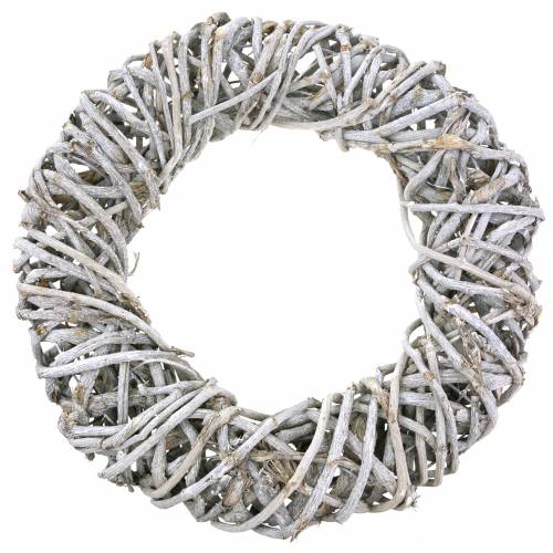 Floristik24 Decorative wreath liana wood white washed Ø50cm
