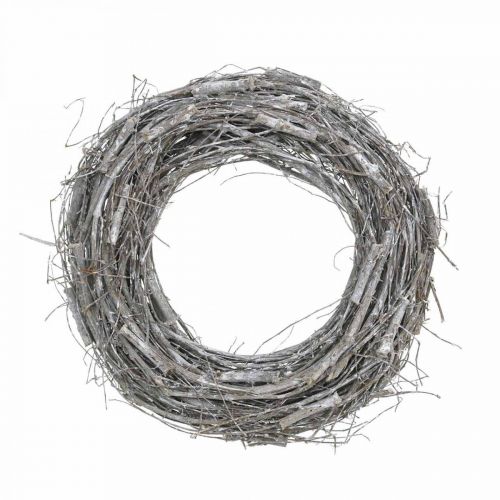 Floristik24 Deco wreath white Ø40cm elm, vine spring decoration natural wreath