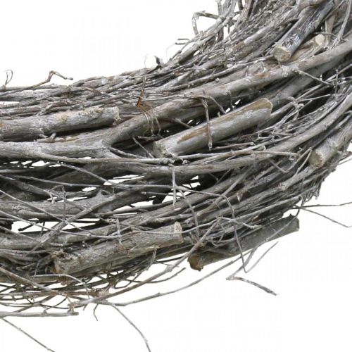 Floristik24 Deco wreath white Ø40cm elm, vine spring decoration natural wreath