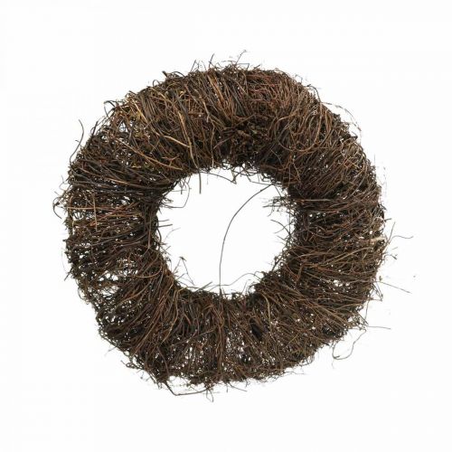 Floristik24 Vine wreath dark brown Natural decorative wreath made of vines Ø25cm