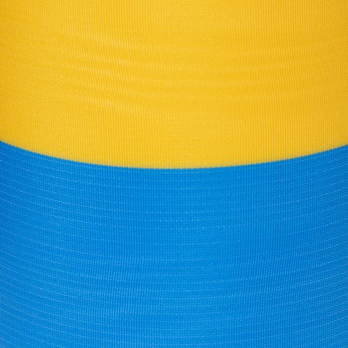 Moiré wreath ribbons 150mm in blue and yellow - premium mourning and decorative ribbon, for celebrations, bow ribbon | Floristik24.co.uk