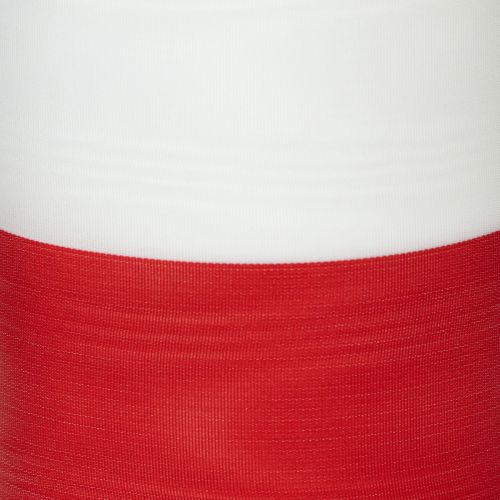Moiré white-red wreath ribbons 100 mm | Floristik24.co.uk