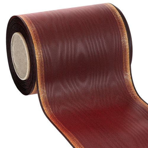 Wreath ribbon Bordeaux Moiré 125mm decorative ribbon buy online | Floristik24.co.uk