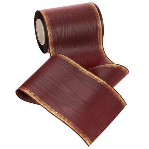 Wreath ribbon Bordeaux Moiré 125mm decorative ribbon | Floristik24.co.uk
