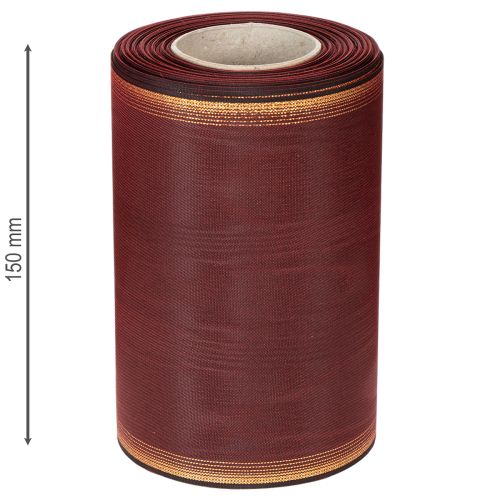 Wreath ribbon Moiré 150mm Bordeaux taffeta ribbon decoration | Floristik24.co.uk