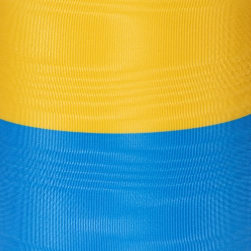 Blue and yellow moiré wreath ribbon, 100mm, national ribbon, club ribbon, decorative ribbon, festive mourning ribbon, acetate | Floristik24.co.uk