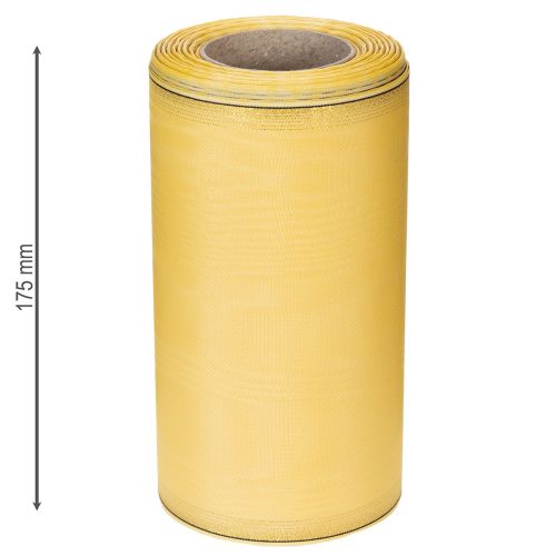 Product Wreath ribbon moiré wreath ribbon yellow 175mm 25m
