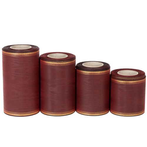 Wreath ribbon Moiré burgundy buy online | Floristik24.co.uk