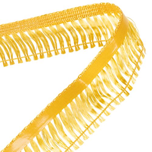 Wreath ribbon tassels fringe golden self-adhesive fringe 40mm 25m | Floristik24.co.uk