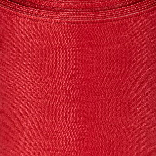 Product Red wreath ribbon 75mm x 25m - Funeral floristry &amp; decoration, Robust ribbon for lettering