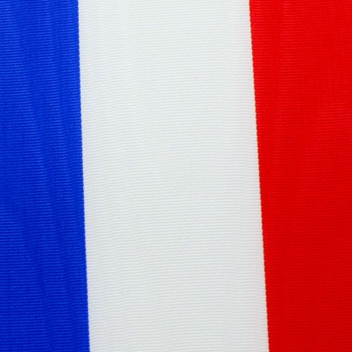 Floristik24 Wreath ribbons Moiré blue-white-red 100 mm