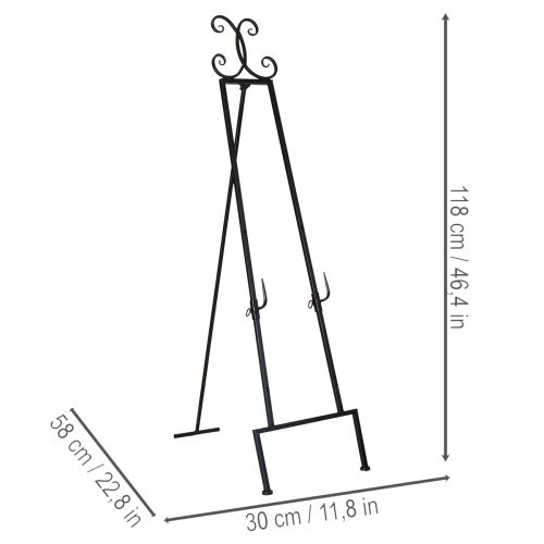 Product Decorative wreath holder with stable base, perfect as a versatile accessory, 118cm