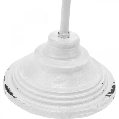 Product Wreath Holder Shabby Chic White Wreath Stand Metal 4 Hooks H76cm