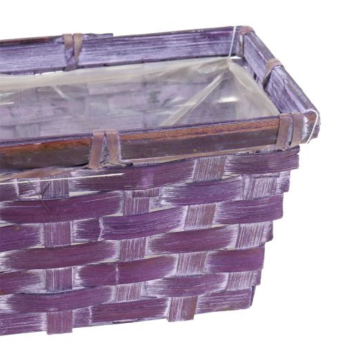Product Chip basket square purple/white/pink 6 pcs