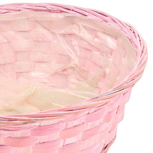 Chip basket round lilac/white/pink Ø25cm 6pcs
