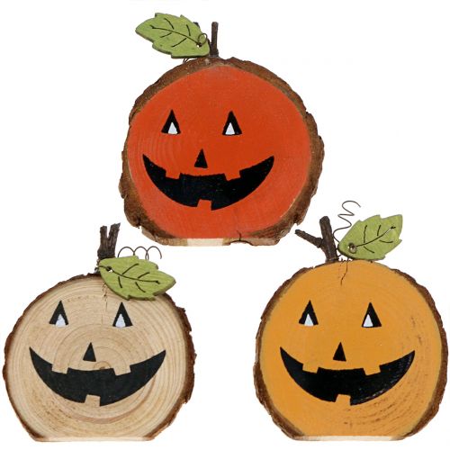 Floristik24 Pumpkin mix made of wood 6cm 12pcs